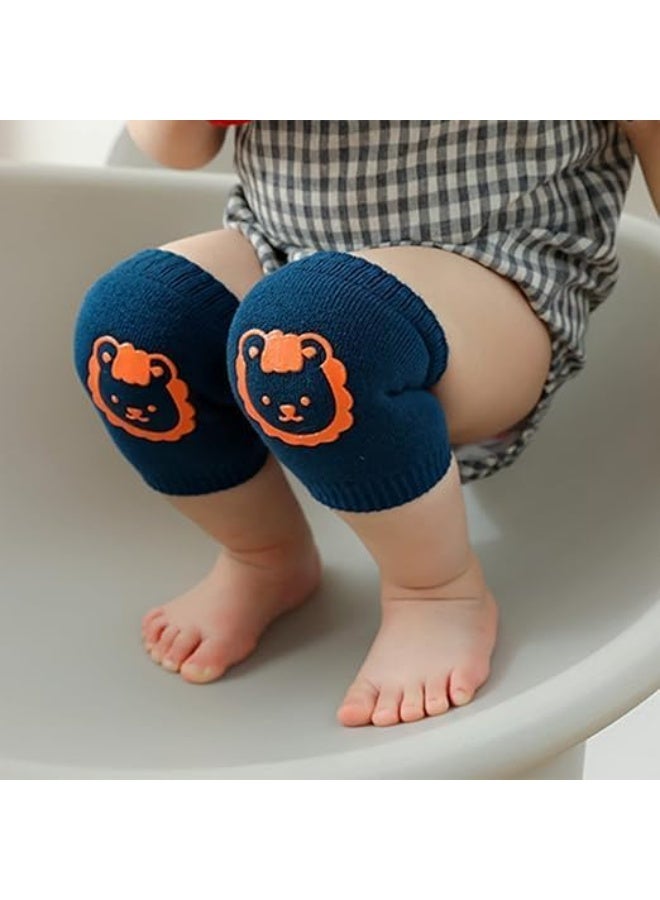 CLENEA Baby Knee Pads (5 Pairs), For Crawling Toddler Leg Warms Non-slip Anti-Friction Socks, For Crawling 6-24 Months Babies - Image 3